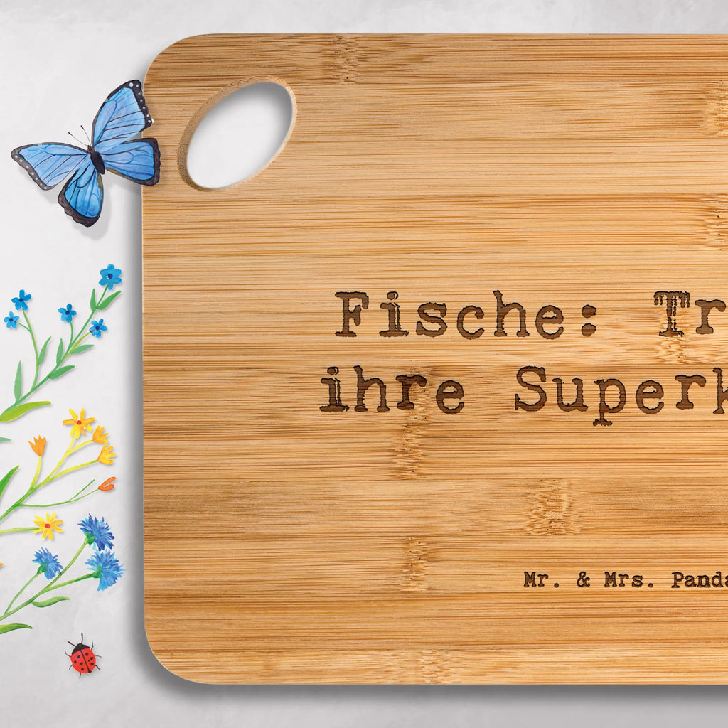 Brett Spruch Fische Kraft Brett, Holzbrett, Servierbrett, Schneidebrett, Hackbrett, Holzbrettchen, Küchenbrett, Frühstücksbrett, Tierkreiszeichen, Sternzeichen, Horoskop, Astrologie, Aszendent