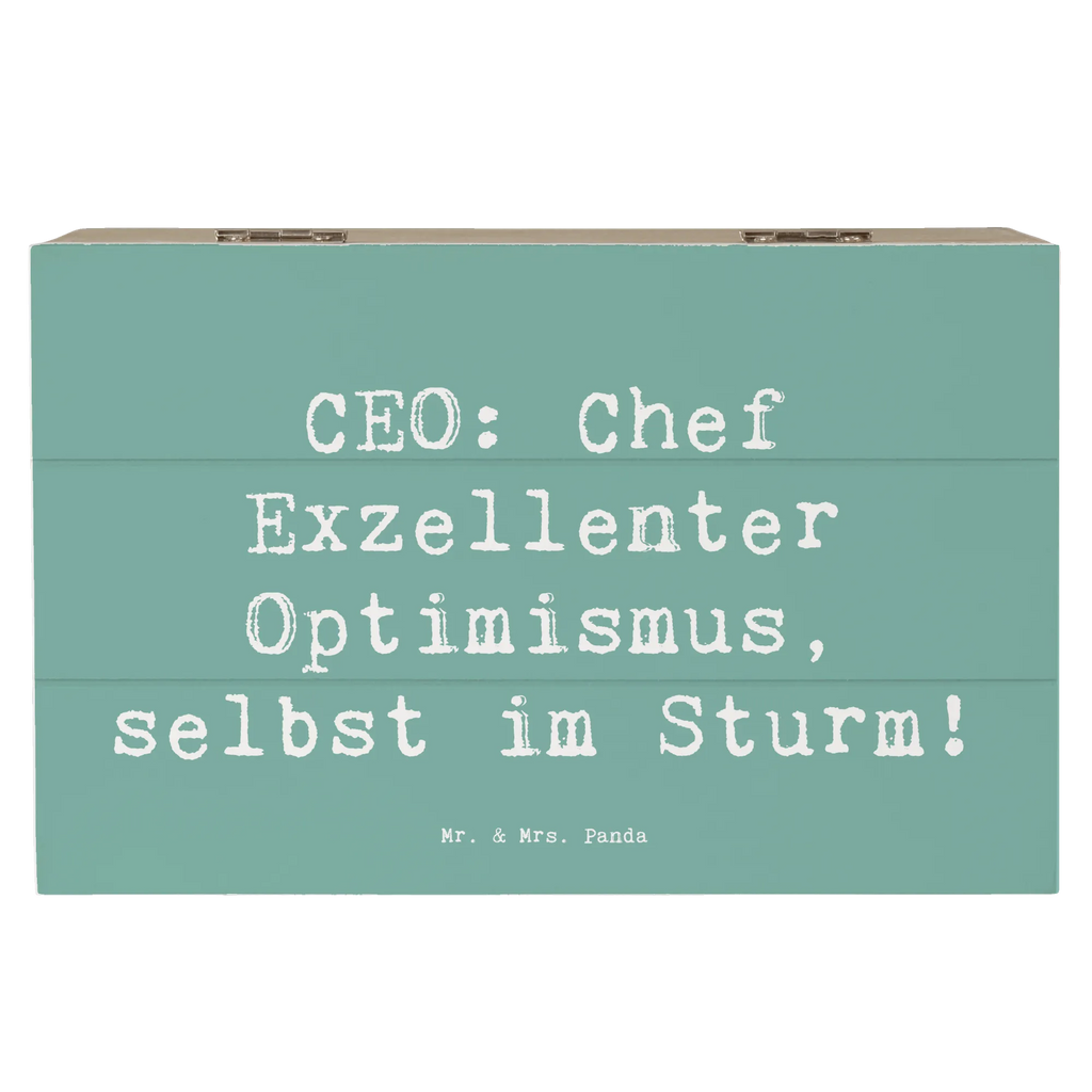 Wooden chest Saying CEO: Chef Exzellenter Optimismus, selbst im Sturm! Erinnerungskiste, Erinnerungsbox, XXL, Aufbewahrungsbox, Kiste, Dekokiste, Truhe, Schatulle, Schatzkiste, Geschenkbox, Holzkiste, Geschenkdose, Beruf, Ausbildung, Jubiläum, Abschied, Rente, Kollege, Kollegin, Geschenk, Schenken, Arbeitskollege, Mitarbeiter, Firma, Danke, Dankeschön