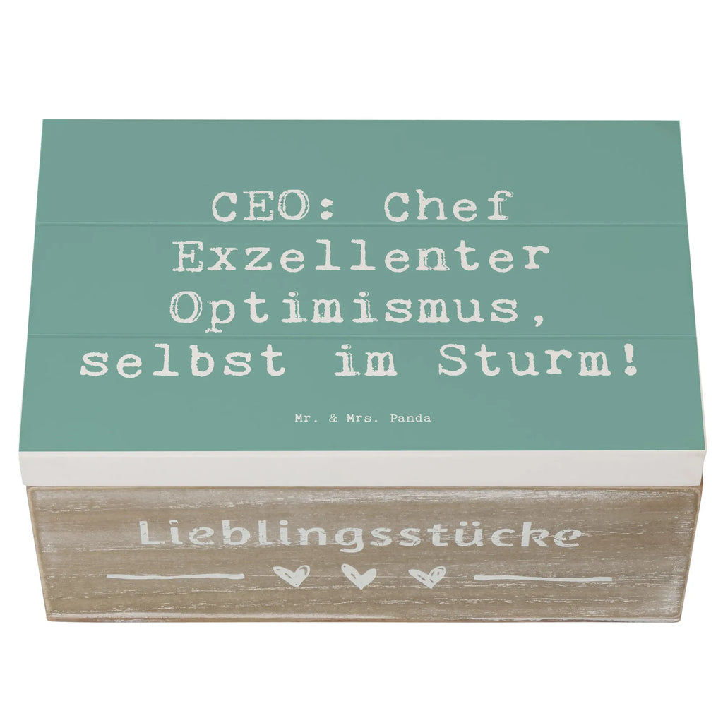 Wooden chest Saying CEO: Chef Exzellenter Optimismus, selbst im Sturm! Erinnerungskiste, Erinnerungsbox, XXL, Aufbewahrungsbox, Kiste, Dekokiste, Truhe, Schatulle, Schatzkiste, Geschenkbox, Holzkiste, Geschenkdose, Beruf, Ausbildung, Jubiläum, Abschied, Rente, Kollege, Kollegin, Geschenk, Schenken, Arbeitskollege, Mitarbeiter, Firma, Danke, Dankeschön