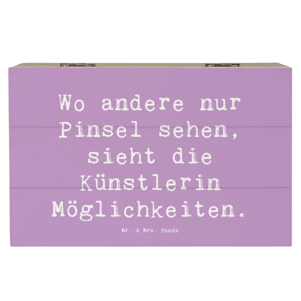 Wooden chest Saying Wo andere nur Pinsel sehen, sieht die Künstlerin Möglichkeiten. Schatzkiste, Truhe, Schatulle, Aufbewahrungsbox, XXL, Kiste, Dekokiste, Holzkiste, Geschenkdose, Geschenkbox, Erinnerungskiste, Erinnerungsbox, Beruf, Ausbildung, Jubiläum, Abschied, Rente, Kollege, Kollegin, Geschenk, Schenken, Arbeitskollege, Mitarbeiter, Firma, Danke, Dankeschön