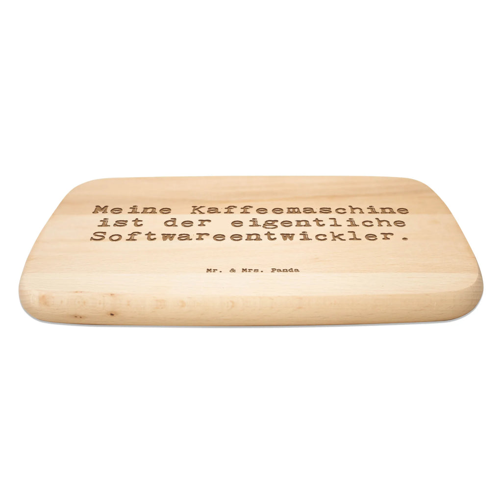Serving board Saying Meine Kaffeemaschine ist der eigentliche Softwareentwickler. cutting board, Board, breakfast board, gift, gift idea, best, farewell gift, passing exam, anniversary, retirement, promotion, job start, sayings, funny, profession