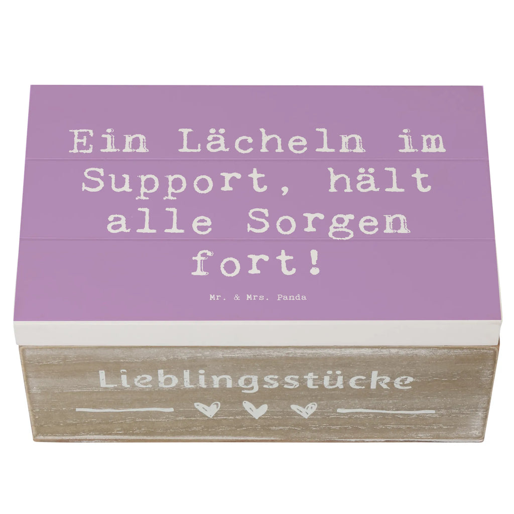 Wooden chest Saying Ein Lächeln im Support, hält alle Sorgen fort! Geschenkdose, Schatzkiste, XXL, Geschenkbox, Holzkiste, Truhe, Erinnerungskiste, Kiste, Schatulle, Erinnerungsbox, Dekokiste, Aufbewahrungsbox, Beruf, Ausbildung, Jubiläum, Abschied, Rente, Kollege, Kollegin, Geschenk, Schenken, Arbeitskollege, Mitarbeiter, Firma, Danke, Dankeschön