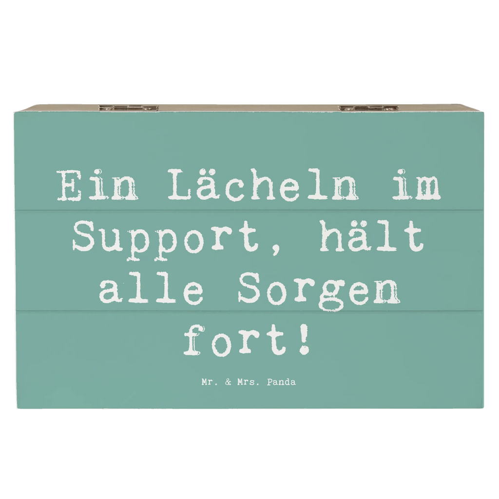 Wooden chest Saying Ein Lächeln im Support, hält alle Sorgen fort! Geschenkdose, Schatzkiste, XXL, Geschenkbox, Holzkiste, Truhe, Erinnerungskiste, Kiste, Schatulle, Erinnerungsbox, Dekokiste, Aufbewahrungsbox, Beruf, Ausbildung, Jubiläum, Abschied, Rente, Kollege, Kollegin, Geschenk, Schenken, Arbeitskollege, Mitarbeiter, Firma, Danke, Dankeschön