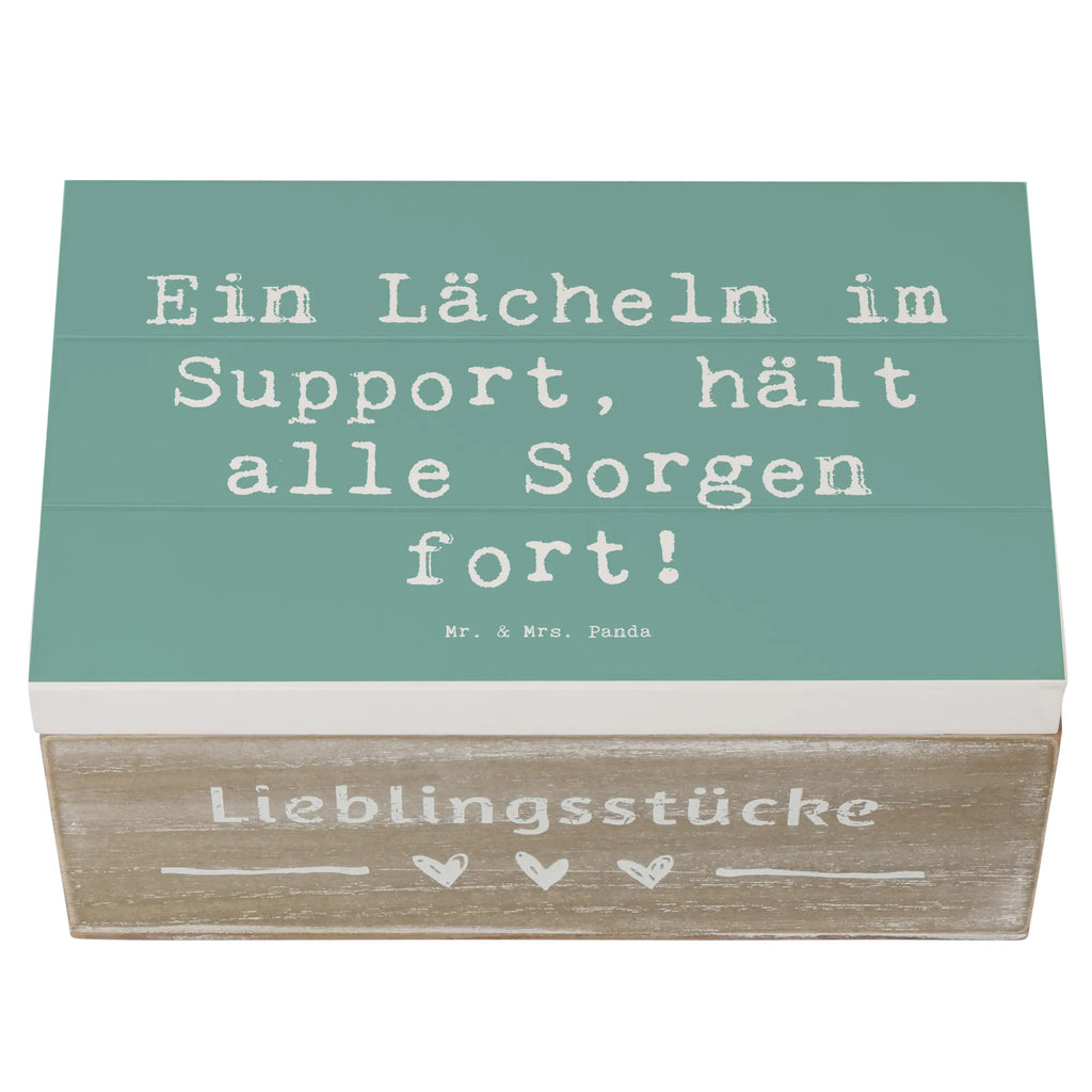 Wooden chest Saying Ein Lächeln im Support, hält alle Sorgen fort! Geschenkdose, Schatzkiste, XXL, Geschenkbox, Holzkiste, Truhe, Erinnerungskiste, Kiste, Schatulle, Erinnerungsbox, Dekokiste, Aufbewahrungsbox, Beruf, Ausbildung, Jubiläum, Abschied, Rente, Kollege, Kollegin, Geschenk, Schenken, Arbeitskollege, Mitarbeiter, Firma, Danke, Dankeschön