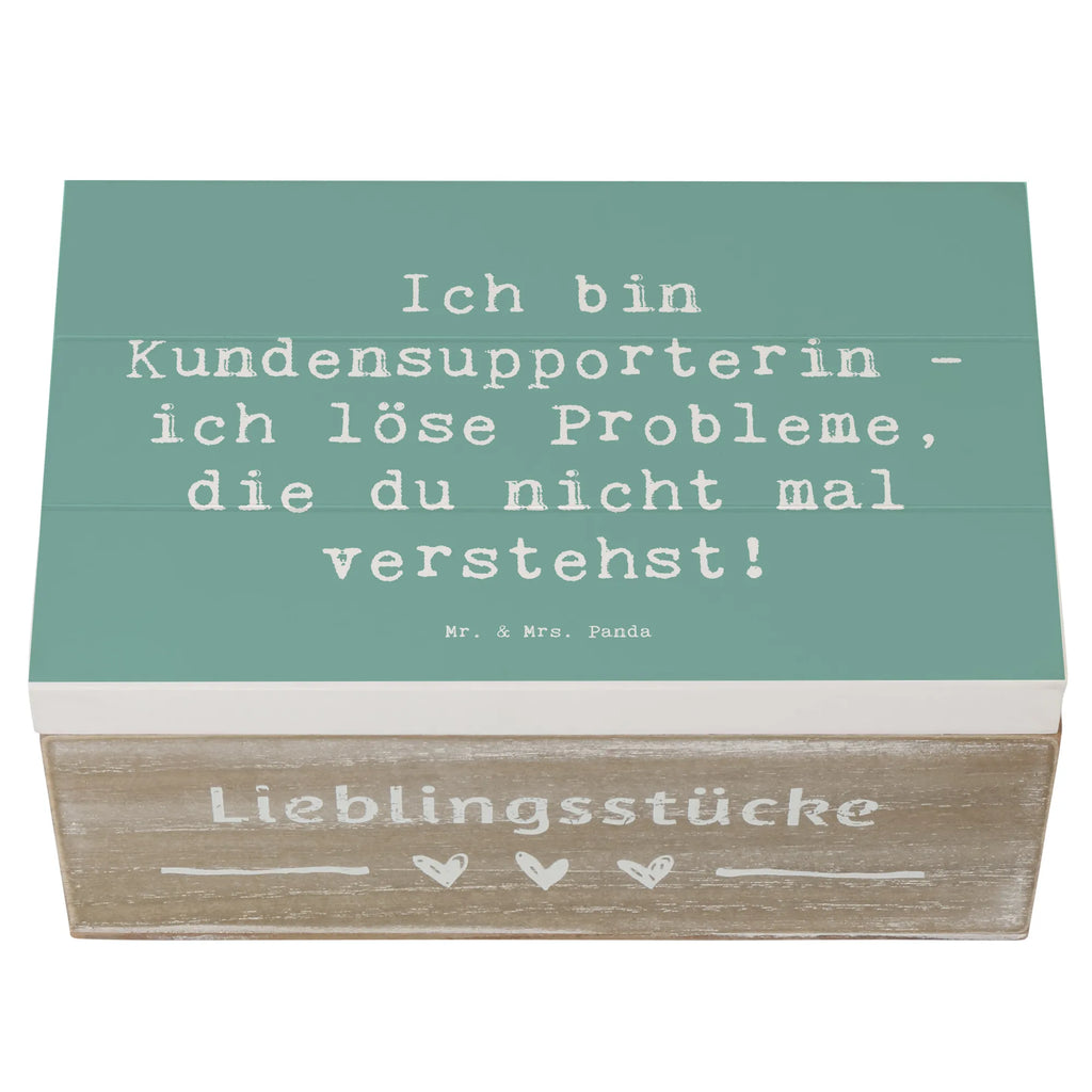 Wooden chest Saying Ich bin Kundensupporterin - ich löse Probleme, die du nicht mal verstehst! Erinnerungskiste, Holzkiste, Geschenkbox, Truhe, Erinnerungsbox, Kiste, Dekokiste, XXL, Geschenkdose, Aufbewahrungsbox, Schatulle, Schatzkiste, Beruf, Ausbildung, Jubiläum, Abschied, Rente, Kollege, Kollegin, Geschenk, Schenken, Arbeitskollege, Mitarbeiter, Firma, Danke, Dankeschön