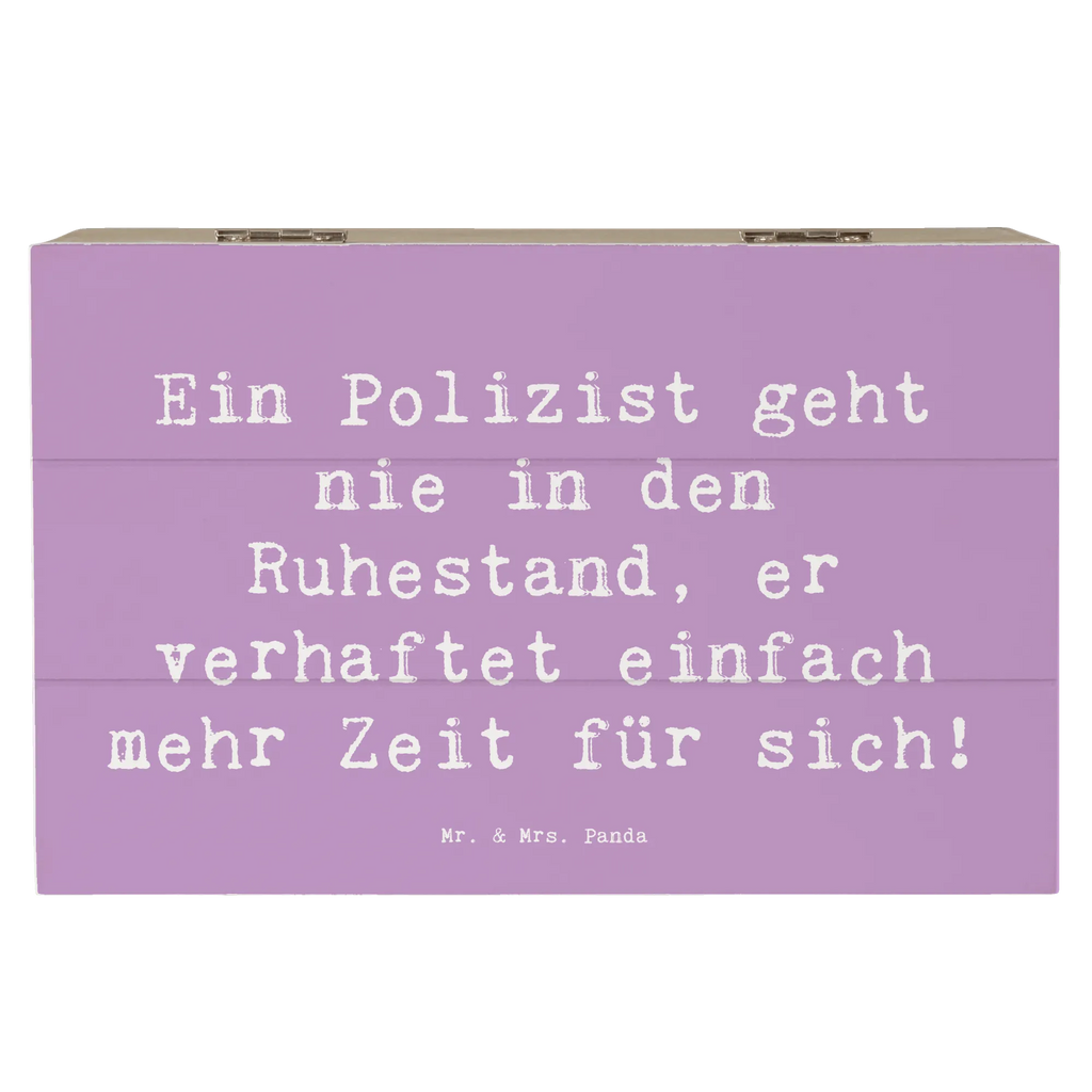 Wooden chest Saying Ein Polizist geht nie in den Ruhestand, er verhaftet einfach mehr Zeit für sich! Dekokiste, Geschenkbox, Holzkiste, Aufbewahrungsbox, Geschenkdose, Kiste, Schatulle, Truhe, XXL, Erinnerungskiste, Schatzkiste, Erinnerungsbox, Beruf, Ausbildung, Jubiläum, Abschied, Rente, Kollege, Kollegin, Geschenk, Schenken, Arbeitskollege, Mitarbeiter, Firma, Danke, Dankeschön
