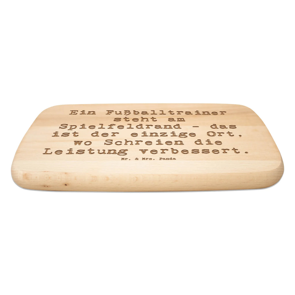 Serving board Saying Ein Fußballtrainer steht am Spielfeldrand - das ist der einzige Ort, wo Schreien die Leistung verbessert. breakfast board, cutting board, Board, gift, gift idea, best, farewell gift, passing exam, anniversary, retirement, promotion, job start, sayings, funny, profession