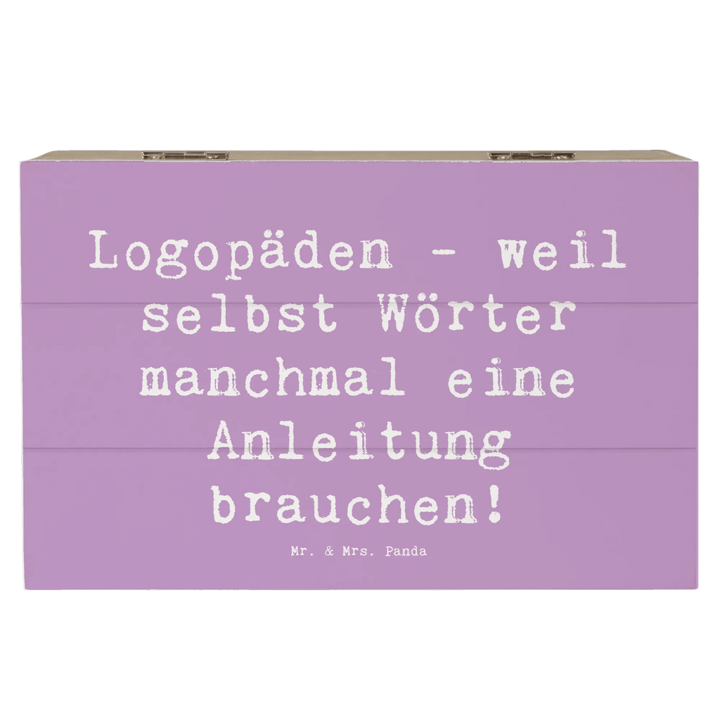 Wooden chest Saying Logopäden - weil selbst Wörter manchmal eine Anleitung brauchen! Kiste, Dekokiste, Geschenkbox, Erinnerungskiste, Erinnerungsbox, XXL, Schatulle, Holzkiste, Geschenkdose, Aufbewahrungsbox, Truhe, Schatzkiste, Beruf, Ausbildung, Jubiläum, Abschied, Rente, Kollege, Kollegin, Geschenk, Schenken, Arbeitskollege, Mitarbeiter, Firma, Danke, Dankeschön