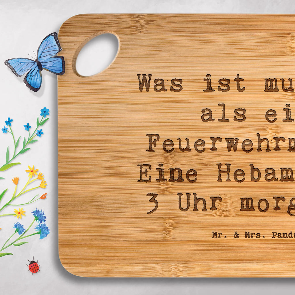 Bamboo chopping board Saying Was ist mutiger als ein Feuerwehrmann? Eine Hebamme um 3 Uhr morgens! cutting board, wood, breakfast board, solid, slices, kitchen board, kitchen, dulcimer, bamboo, nature, engraving, cutting block, breakfast, carving board, board, robust, gift, gift idea, best, farewell gift, passing exam, anniversary, retirement, promotion, job start, sayings, funny, profession