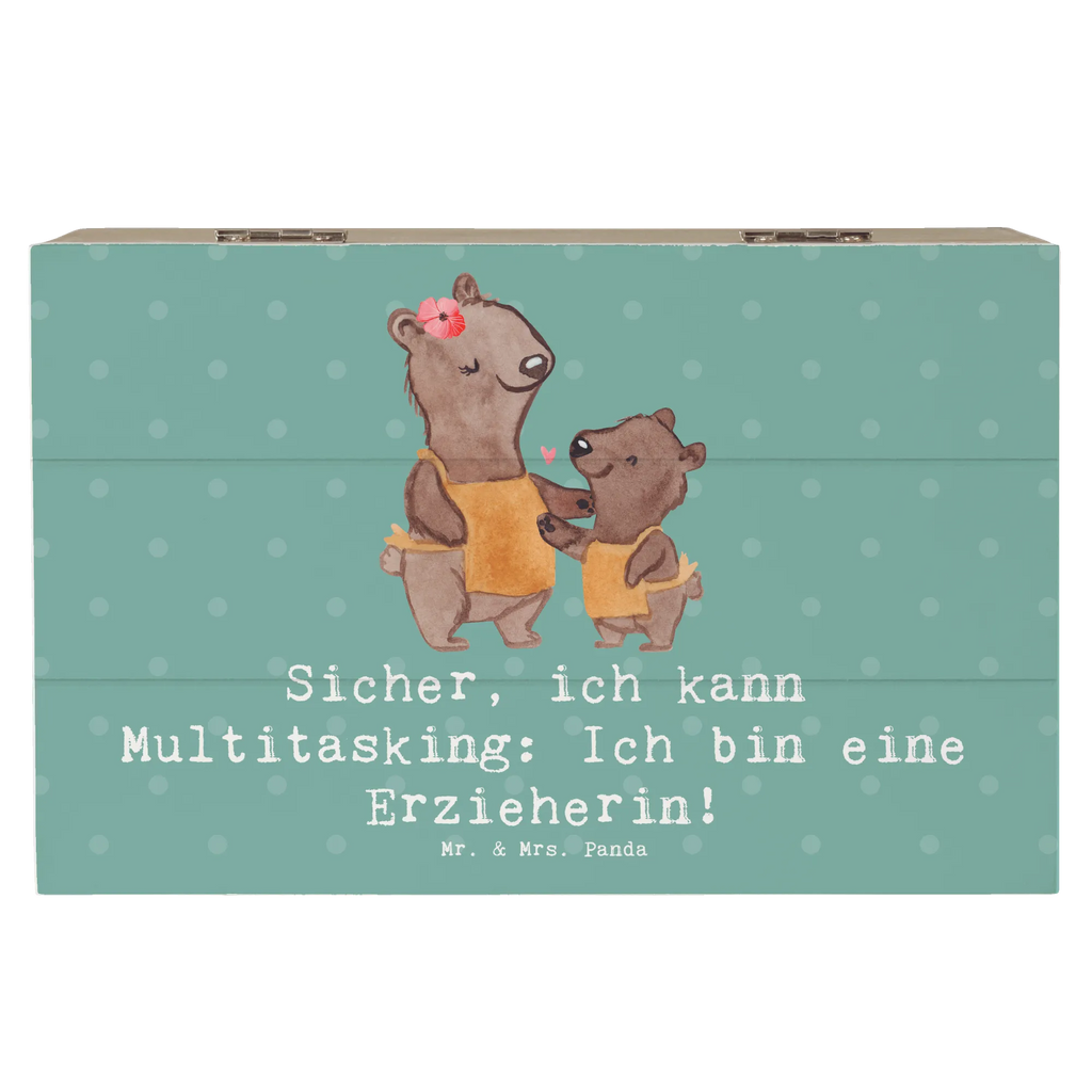 Holzkiste Erzieherin Multitasking Kiste, Truhe, Erinnerungskiste, XXL, Schatzkiste, Dekokiste, Geschenkdose, Schatulle, Geschenkbox, Erinnerungsbox, Aufbewahrungsbox, Holzkiste, Beruf, Ausbildung, Jubiläum, Abschied, Rente, Kollege, Kollegin, Geschenk, Schenken, Arbeitskollege, Mitarbeiter, Firma, Danke, Dankeschön