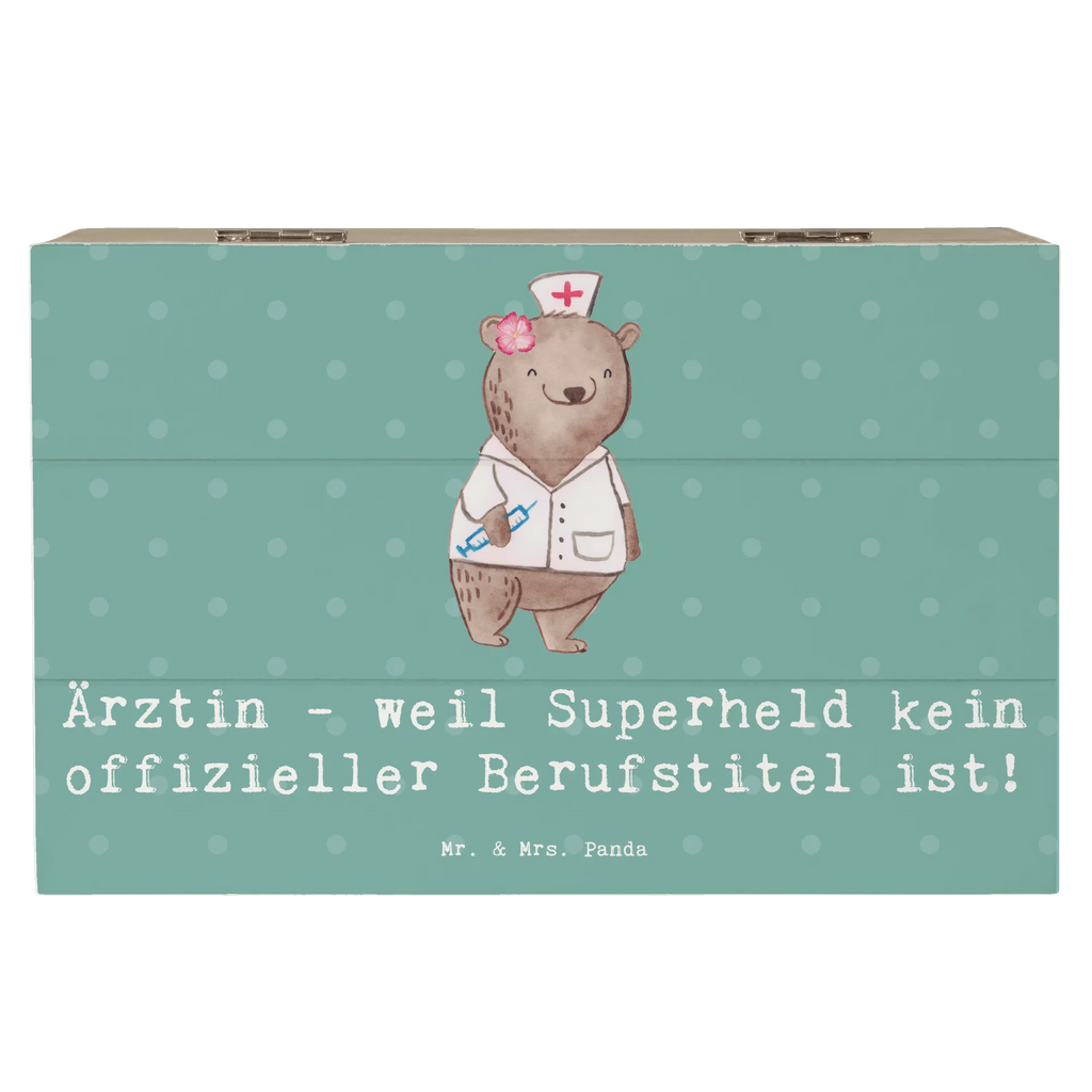 Holzkiste Ärztin Superheld Schatzkiste, Holzkiste, Erinnerungsbox, Dekokiste, XXL, Geschenkbox, Aufbewahrungsbox, Truhe, Geschenkdose, Erinnerungskiste, Kiste, Schatulle, Beruf, Ausbildung, Jubiläum, Abschied, Rente, Kollege, Kollegin, Geschenk, Schenken, Arbeitskollege, Mitarbeiter, Firma, Danke, Dankeschön