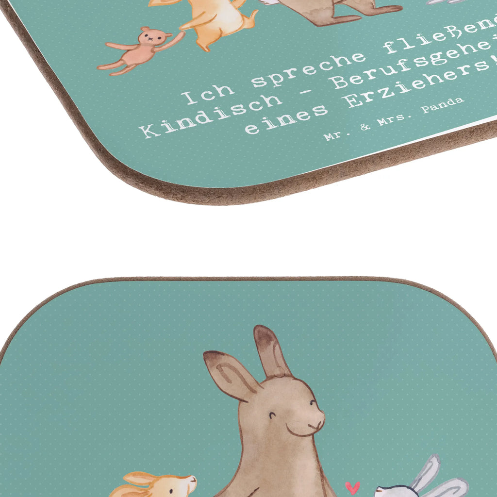 Square coaster Ich spreche fließend Kindisch - Berufsgeheimnis eines Erziehers! Holzuntersetzer, Glasuntersetzer, Untersetzer, Untersetzer Gläser, Getränkeuntersetzer, Untersetzer Holz, Untersetzer aus Holz, Tassen Untersetzer, Untersetzer für Gläser, Bierdeckel, Korkuntersetzer, Untersetzer Design, Beruf, Ausbildung, Jubiläum, Abschied, Rente, Kollege, Kollegin, Geschenk, Schenken, Arbeitskollege, Mitarbeiter, Firma, Danke, Dankeschön