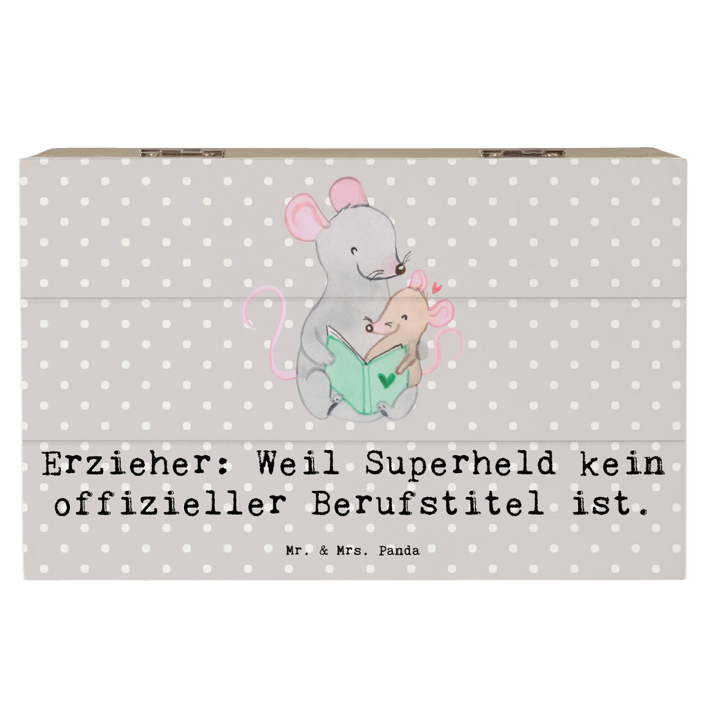 Holzkiste Erzieher Superheld Geschenkbox, Kiste, XXL, Aufbewahrungsbox, Dekokiste, Truhe, Geschenkdose, Schatulle, Erinnerungskiste, Erinnerungsbox, Schatzkiste, Holzkiste, Beruf, Ausbildung, Jubiläum, Abschied, Rente, Kollege, Kollegin, Geschenk, Schenken, Arbeitskollege, Mitarbeiter, Firma, Danke, Dankeschön