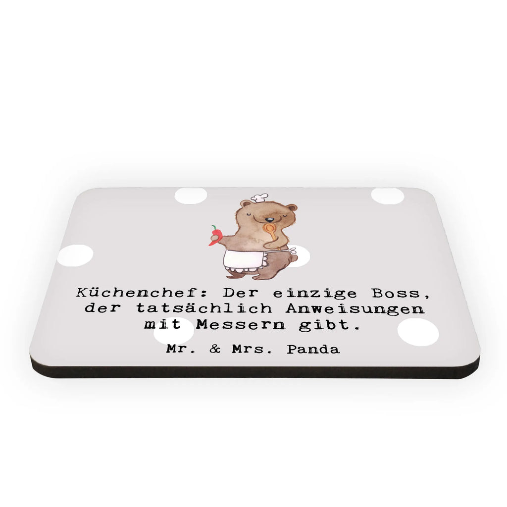 Magnet Küchenchef: Der einzige Boss, der tatsächlich Anweisungen mit Messern gibt. Whiteboard Magnet, Pinnwandmagnet, Notiz Magnet, Dekomagnet, Motivmagnete, Kühlschrank Dekoration, Souvenir Magnet, Kühlschrankmagnet, Beruf, Ausbildung, Jubiläum, Abschied, Rente, Kollege, Kollegin, Geschenk, Schenken, Arbeitskollege, Mitarbeiter, Firma, Danke, Dankeschön