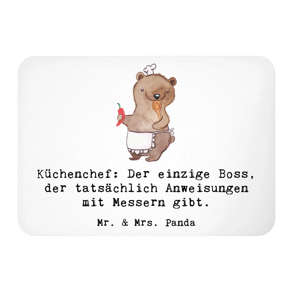 Magnet Küchenchef: Der einzige Boss, der tatsächlich Anweisungen mit Messern gibt. Whiteboard Magnet, Pinnwandmagnet, Notiz Magnet, Dekomagnet, Motivmagnete, Kühlschrank Dekoration, Souvenir Magnet, Kühlschrankmagnet, Beruf, Ausbildung, Jubiläum, Abschied, Rente, Kollege, Kollegin, Geschenk, Schenken, Arbeitskollege, Mitarbeiter, Firma, Danke, Dankeschön