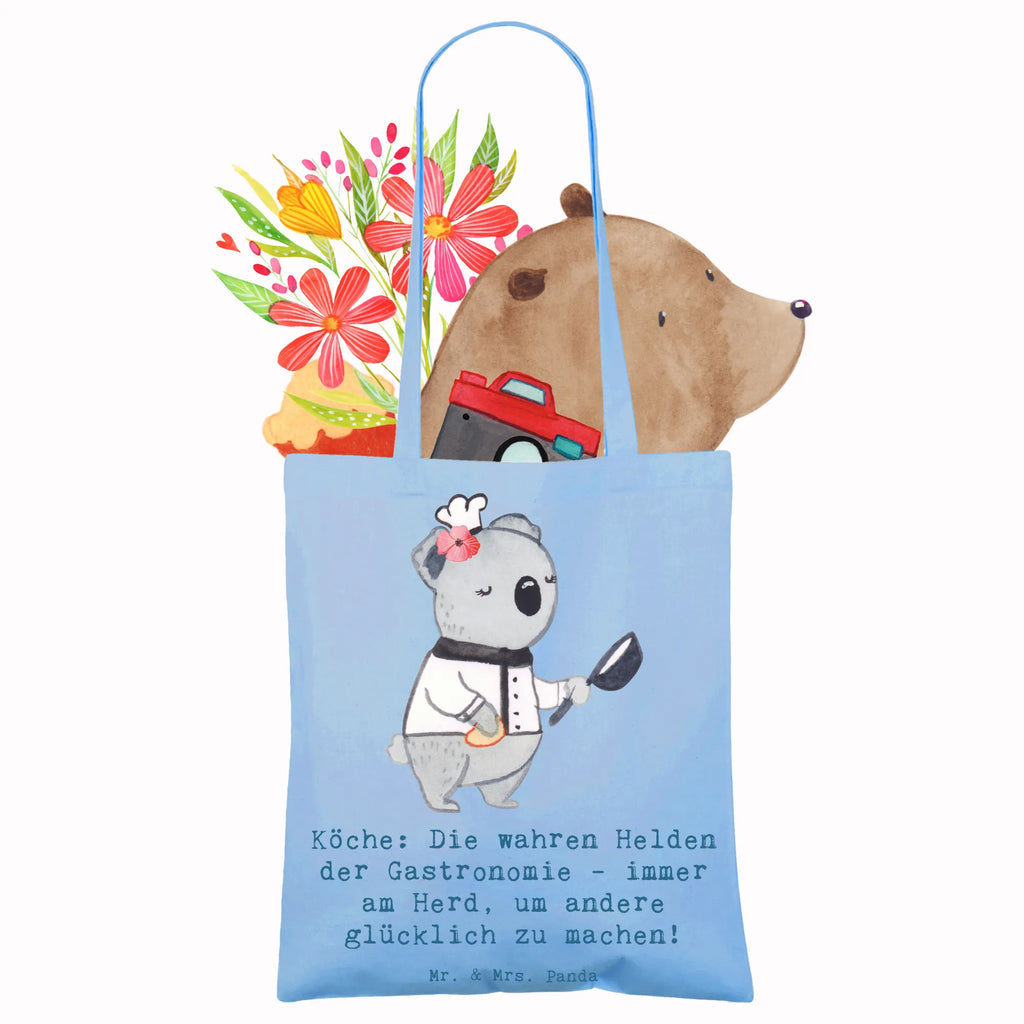 Tote bag Köche: Die wahren Helden der Gastronomie - immer am Herd, um andere glücklich zu machen! Laptoptasche, Shopper, Umhängetasche, Tragetasche, Strandtasche, Stofftasche, Beuteltasche, Beutel, Stoffbeutel, Einkaufstasche, Jutetasche, Badetasche, Tasche, Einkaufstüte, Schultertasche, Jutebeutel, Beruf, Ausbildung, Jubiläum, Abschied, Rente, Kollege, Kollegin, Geschenk, Schenken, Arbeitskollege, Mitarbeiter, Firma, Danke, Dankeschön