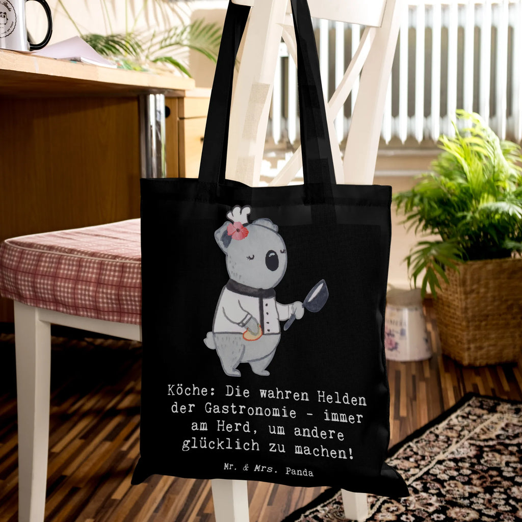 Tote bag Köche: Die wahren Helden der Gastronomie - immer am Herd, um andere glücklich zu machen! Laptoptasche, Shopper, Umhängetasche, Tragetasche, Strandtasche, Stofftasche, Beuteltasche, Beutel, Stoffbeutel, Einkaufstasche, Jutetasche, Badetasche, Tasche, Einkaufstüte, Schultertasche, Jutebeutel, Beruf, Ausbildung, Jubiläum, Abschied, Rente, Kollege, Kollegin, Geschenk, Schenken, Arbeitskollege, Mitarbeiter, Firma, Danke, Dankeschön