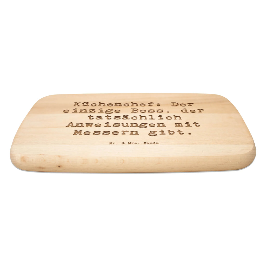 Serving board Saying Küchenchef: Der einzige Boss, der tatsächlich Anweisungen mit Messern gibt. Board, breakfast board, cutting board, gift, gift idea, best, farewell gift, passing exam, anniversary, retirement, promotion, job start, sayings, funny, profession