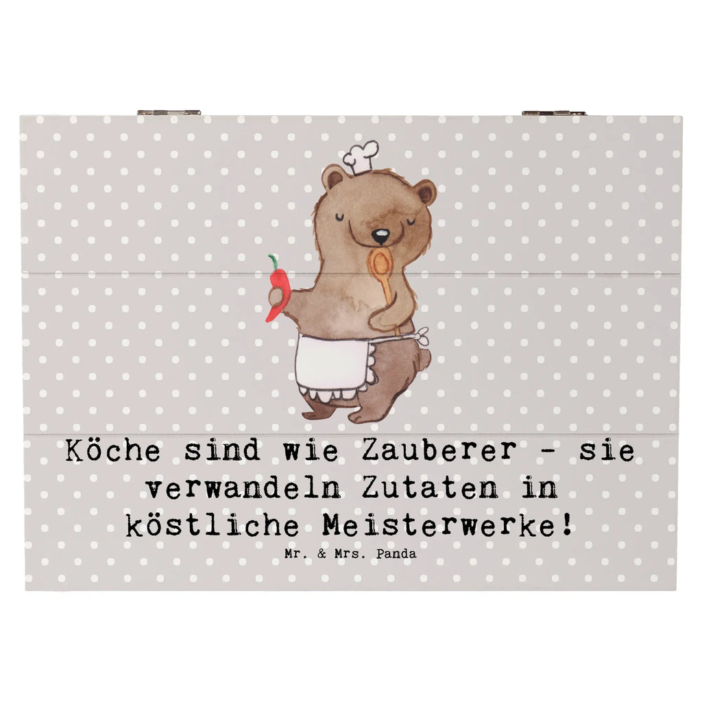 Holzkiste Köche sind wie Zauberer - sie verwandeln Zutaten in köstliche Meisterwerke! Erinnerungsbox, Schatulle, Dekokiste, Aufbewahrungsbox, Holzkiste, Geschenkdose, Truhe, Schatzkiste, Erinnerungskiste, Kiste, Geschenkbox, XXL, Beruf, Ausbildung, Jubiläum, Abschied, Rente, Kollege, Kollegin, Geschenk, Schenken, Arbeitskollege, Mitarbeiter, Firma, Danke, Dankeschön