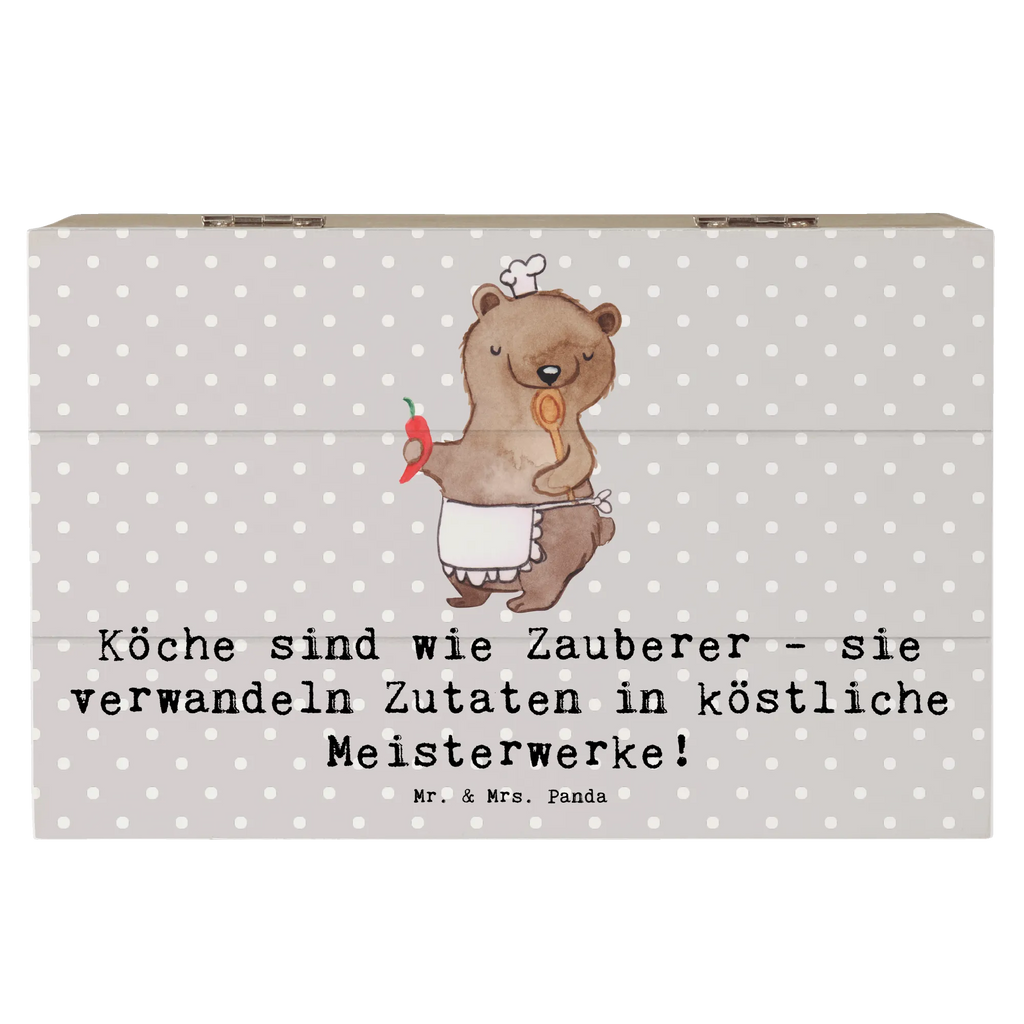 Holzkiste Köche sind wie Zauberer - sie verwandeln Zutaten in köstliche Meisterwerke! Erinnerungsbox, Schatulle, Dekokiste, Aufbewahrungsbox, Holzkiste, Geschenkdose, Truhe, Schatzkiste, Erinnerungskiste, Kiste, Geschenkbox, XXL, Beruf, Ausbildung, Jubiläum, Abschied, Rente, Kollege, Kollegin, Geschenk, Schenken, Arbeitskollege, Mitarbeiter, Firma, Danke, Dankeschön