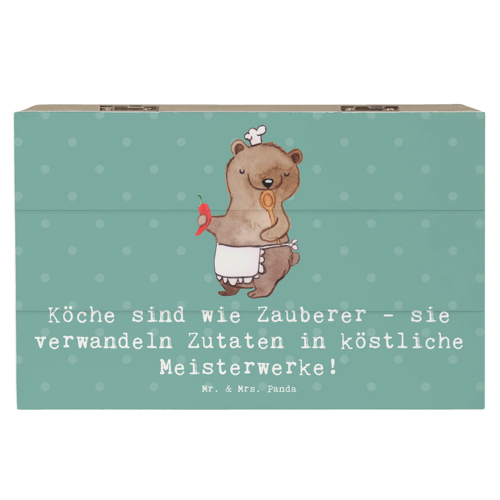 Holzkiste Köche sind wie Zauberer - sie verwandeln Zutaten in köstliche Meisterwerke! Erinnerungsbox, Schatulle, Dekokiste, Aufbewahrungsbox, Holzkiste, Geschenkdose, Truhe, Schatzkiste, Erinnerungskiste, Kiste, Geschenkbox, XXL, Beruf, Ausbildung, Jubiläum, Abschied, Rente, Kollege, Kollegin, Geschenk, Schenken, Arbeitskollege, Mitarbeiter, Firma, Danke, Dankeschön