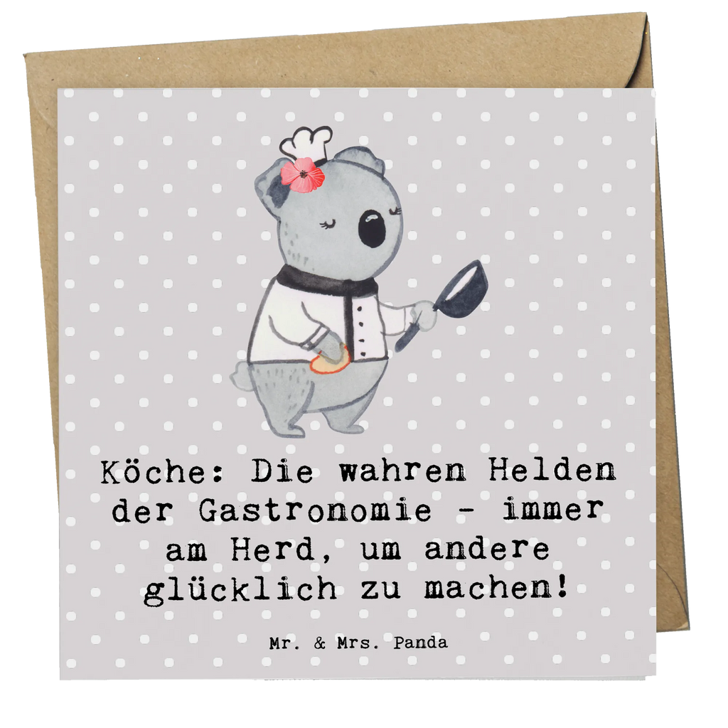 Deluxe Karte Köche: Die wahren Helden der Gastronomie - immer am Herd, um andere glücklich zu machen! Karte, Hochwertige Grußkarte, Glückwunschkarte, Geburtstagskarte, Einladungskarte, Grußkarte, Hochwertige Klappkarte, Klappkarte, Hochzeitskarte, Beruf, Ausbildung, Jubiläum, Abschied, Rente, Kollege, Kollegin, Geschenk, Schenken, Arbeitskollege, Mitarbeiter, Firma, Danke, Dankeschön