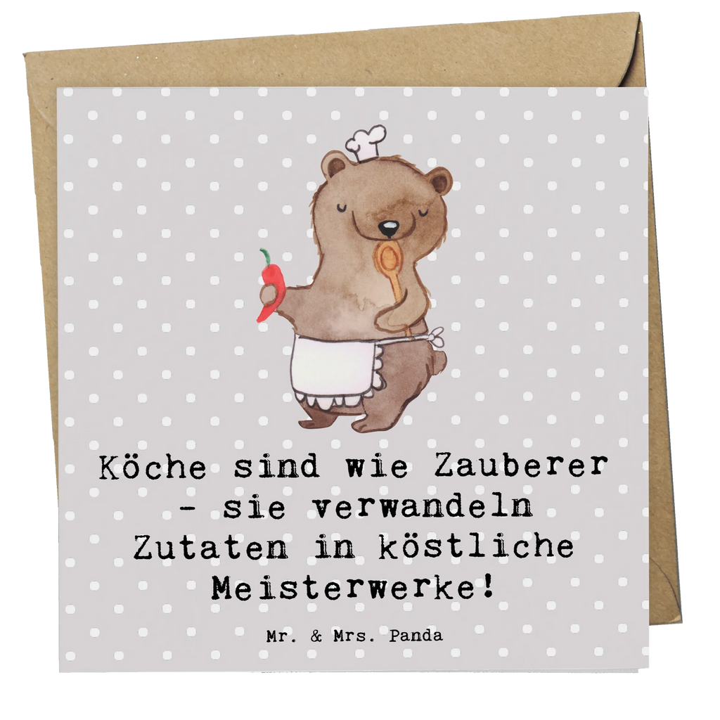 Deluxe Karte Köche sind wie Zauberer - sie verwandeln Zutaten in köstliche Meisterwerke! Grußkarte, Einladungskarte, Hochzeitskarte, Glückwunschkarte, Klappkarte, Hochwertige Klappkarte, Geburtstagskarte, Karte, Hochwertige Grußkarte, Beruf, Ausbildung, Jubiläum, Abschied, Rente, Kollege, Kollegin, Geschenk, Schenken, Arbeitskollege, Mitarbeiter, Firma, Danke, Dankeschön