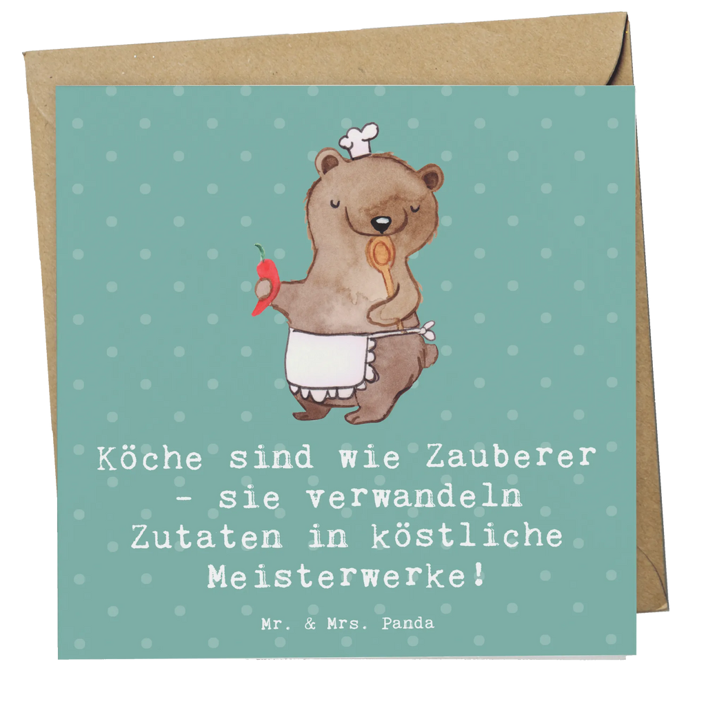 Deluxe Karte Köche sind wie Zauberer - sie verwandeln Zutaten in köstliche Meisterwerke! Grußkarte, Einladungskarte, Hochzeitskarte, Glückwunschkarte, Klappkarte, Hochwertige Klappkarte, Geburtstagskarte, Karte, Hochwertige Grußkarte, Beruf, Ausbildung, Jubiläum, Abschied, Rente, Kollege, Kollegin, Geschenk, Schenken, Arbeitskollege, Mitarbeiter, Firma, Danke, Dankeschön