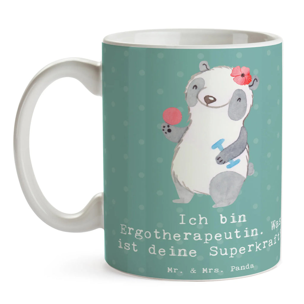 Mug Ich bin Ergotherapeutin. Was ist deine Superkraft? Tasse mit Zitaten, Teetasse, Tasse, Porzellantasse, Geschenktasse, Tasse mit Motiven, Keramiktasse, Kaffeetasse, Bürotasse, Beruf, Ausbildung, Jubiläum, Abschied, Rente, Kollege, Kollegin, Geschenk, Schenken, Arbeitskollege, Mitarbeiter, Firma, Danke, Dankeschön