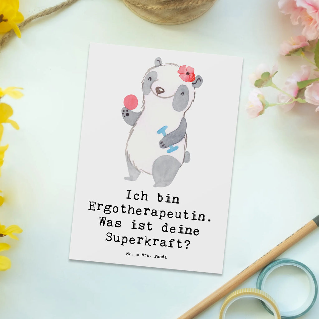 Postcard Ich bin Ergotherapeutin. Was ist deine Superkraft? Einladungskarte, Dankeskarte, Ansichtskarte, Einladung Geburtstag, Geburtstagskarte, Geschenkkarte, Karte, Einladungskarten Geburtstag, Grußkarte, Ansichtskarten, Postkarte, Einladung, Beruf, Ausbildung, Jubiläum, Abschied, Rente, Kollege, Kollegin, Geschenk, Schenken, Arbeitskollege, Mitarbeiter, Firma, Danke, Dankeschön