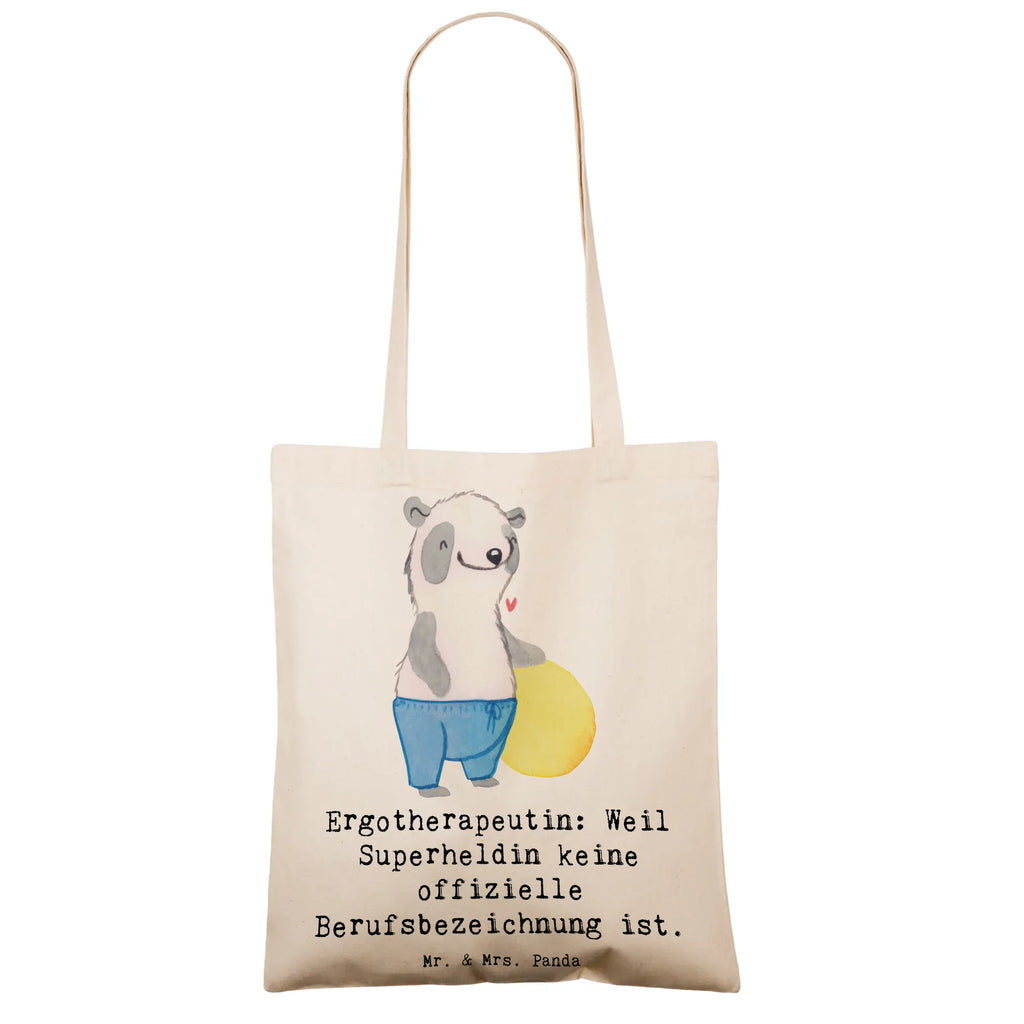 Tragetasche Ergotherapeutin Superheldin Schultertasche, Beuteltasche, Umhängetasche, Laptoptasche, Einkaufstüte, Stofftasche, Stoffbeutel, Tragetasche, Shopper, Tasche, Jutetasche, Jutebeutel, Badetasche, Einkaufstasche, Beutel, Strandtasche, Beruf, Ausbildung, Jubiläum, Abschied, Rente, Kollege, Kollegin, Geschenk, Schenken, Arbeitskollege, Mitarbeiter, Firma, Danke, Dankeschön