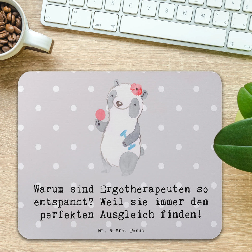 Mouse mat Warum sind Ergotherapeuten so entspannt? Weil sie immer den perfekten Ausgleich finden! Mauspad Büro, Computer zubehör, Designer Mauspad, Einzigartiges Mauspad, Mousepad, Mausunterlage, Büroausstattung, Arbeitszimmer, PC Zubehör, Mauspad, Beruf, Ausbildung, Jubiläum, Abschied, Rente, Kollege, Kollegin, Geschenk, Schenken, Arbeitskollege, Mitarbeiter, Firma, Danke, Dankeschön