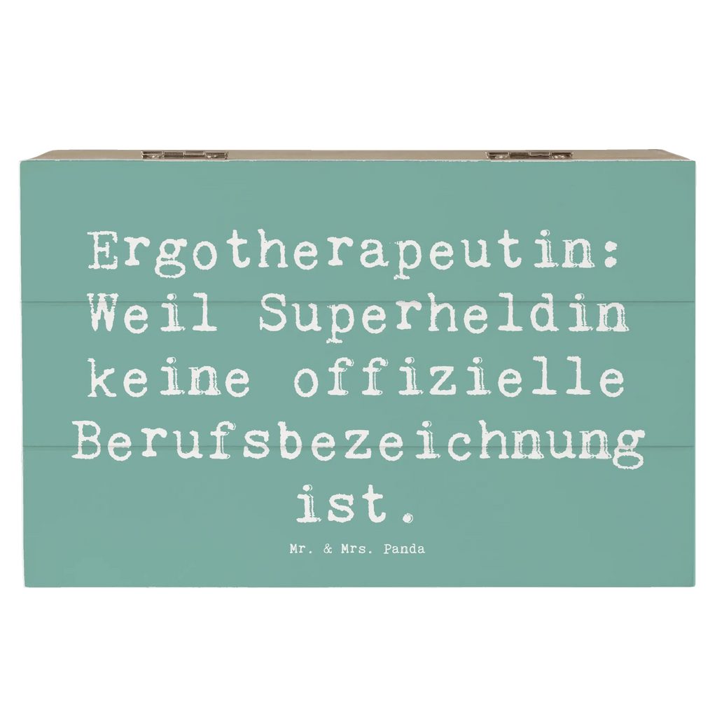 Wooden chest Saying Ergotherapeutin: Weil Superheldin keine offizielle Berufsbezeichnung ist. Geschenkbox, Schatulle, Kiste, Geschenkdose, Truhe, XXL, Erinnerungsbox, Aufbewahrungsbox, Holzkiste, Erinnerungskiste, Dekokiste, Schatzkiste, Beruf, Ausbildung, Jubiläum, Abschied, Rente, Kollege, Kollegin, Geschenk, Schenken, Arbeitskollege, Mitarbeiter, Firma, Danke, Dankeschön