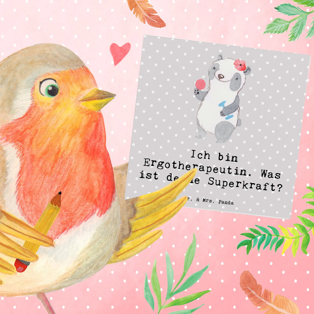 Deluxe Card Ich bin Ergotherapeutin. Was ist deine Superkraft? Karte, Glückwunschkarte, Einladungskarte, Grußkarte, Geburtstagskarte, Hochzeitskarte, Hochwertige Klappkarte, Klappkarte, Hochwertige Grußkarte, Beruf, Ausbildung, Jubiläum, Abschied, Rente, Kollege, Kollegin, Geschenk, Schenken, Arbeitskollege, Mitarbeiter, Firma, Danke, Dankeschön