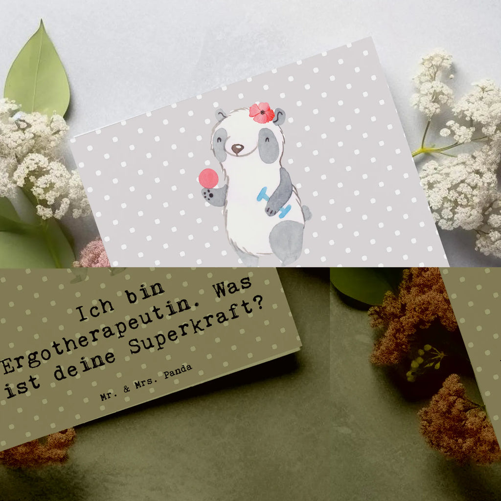 Deluxe Card Ich bin Ergotherapeutin. Was ist deine Superkraft? Karte, Glückwunschkarte, Einladungskarte, Grußkarte, Geburtstagskarte, Hochzeitskarte, Hochwertige Klappkarte, Klappkarte, Hochwertige Grußkarte, Beruf, Ausbildung, Jubiläum, Abschied, Rente, Kollege, Kollegin, Geschenk, Schenken, Arbeitskollege, Mitarbeiter, Firma, Danke, Dankeschön