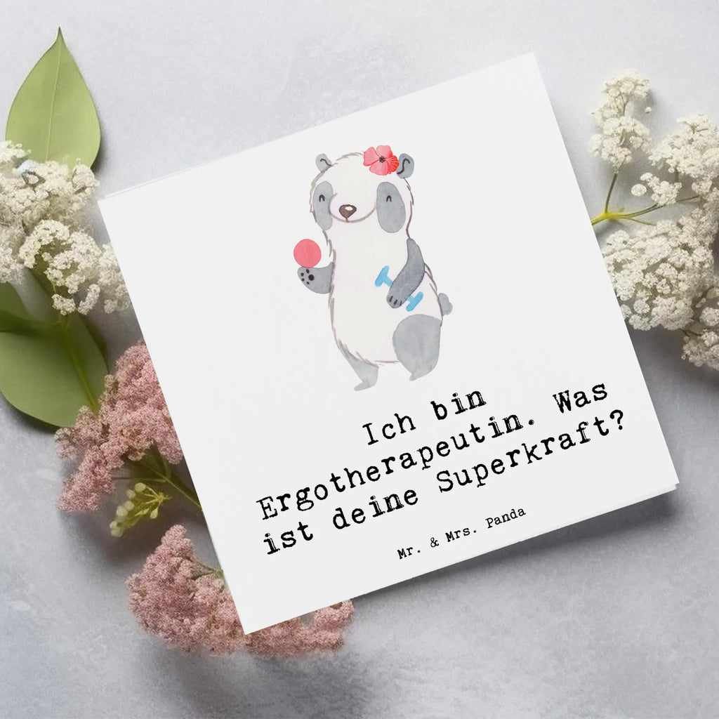 Deluxe Card Ich bin Ergotherapeutin. Was ist deine Superkraft? Karte, Glückwunschkarte, Einladungskarte, Grußkarte, Geburtstagskarte, Hochzeitskarte, Hochwertige Klappkarte, Klappkarte, Hochwertige Grußkarte, Beruf, Ausbildung, Jubiläum, Abschied, Rente, Kollege, Kollegin, Geschenk, Schenken, Arbeitskollege, Mitarbeiter, Firma, Danke, Dankeschön