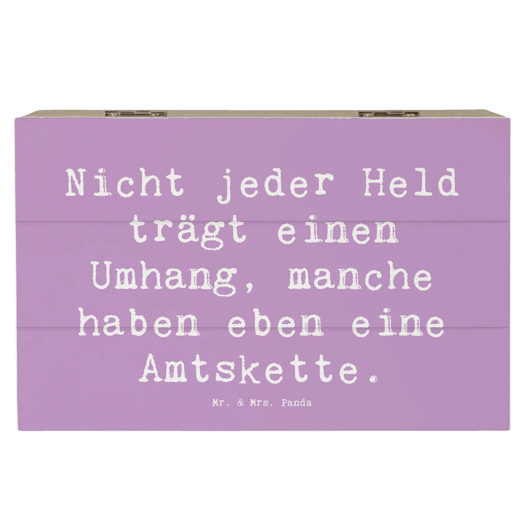 Wooden chest Saying Nicht jeder Held trägt einen Umhang, manche haben eben eine Amtskette. XXL, Geschenkbox, Erinnerungsbox, Kiste, Schatzkiste, Holzkiste, Dekokiste, Geschenkdose, Aufbewahrungsbox, Truhe, Schatulle, Erinnerungskiste, Beruf, Ausbildung, Jubiläum, Abschied, Rente, Kollege, Kollegin, Geschenk, Schenken, Arbeitskollege, Mitarbeiter, Firma, Danke, Dankeschön