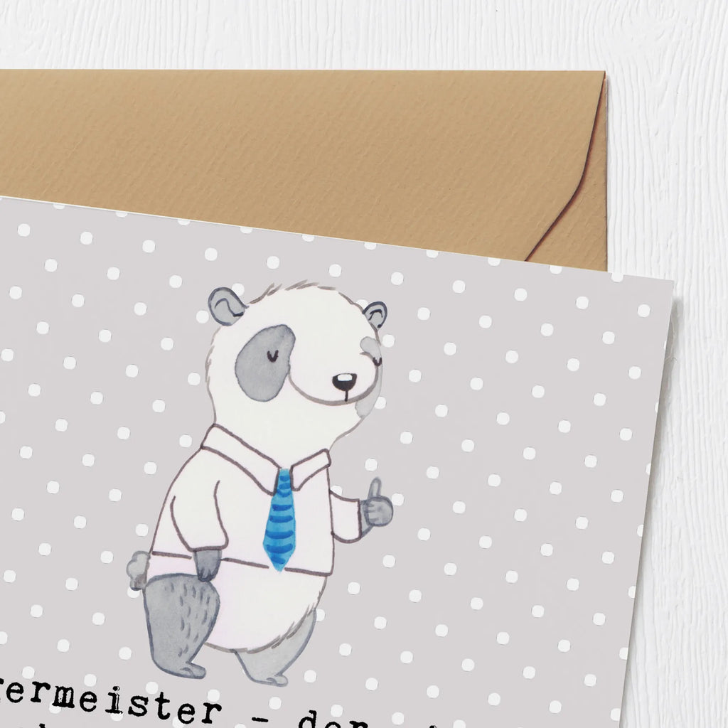 Deluxe Card Bürgermeister - der einzige Job, bei dem du dir Sorgen machst, wenn der Müll nicht abgeholt wird. Karte, Klappkarte, Glückwunschkarte, Geburtstagskarte, Hochwertige Klappkarte, Grußkarte, Einladungskarte, Hochwertige Grußkarte, Hochzeitskarte, Beruf, Ausbildung, Jubiläum, Abschied, Rente, Kollege, Kollegin, Geschenk, Schenken, Arbeitskollege, Mitarbeiter, Firma, Danke, Dankeschön