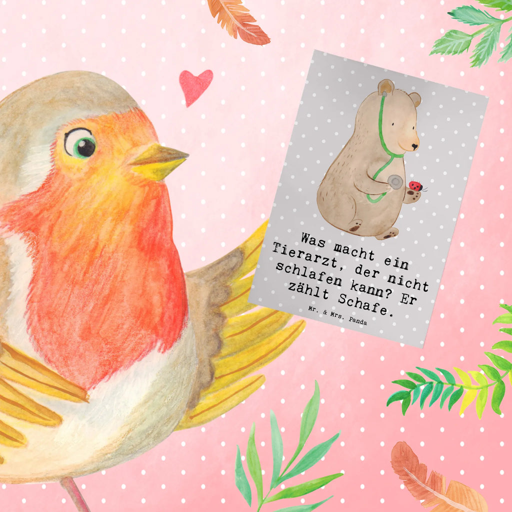 Greetings card Was macht ein Tierarzt, der nicht schlafen kann? Er zählt Schafe. Geburtstagskarte, Einladungskarte, Ansichtskarten, Hochzeitskarte, Klappkarte, Grußkarte, Karte, Glückwunschkarte, Beruf, Ausbildung, Jubiläum, Abschied, Rente, Kollege, Kollegin, Geschenk, Schenken, Arbeitskollege, Mitarbeiter, Firma, Danke, Dankeschön