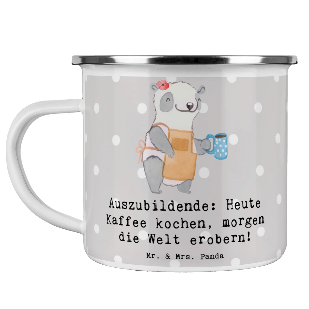 Enamel camping mug Auszubildende: Heute Kaffee kochen, morgen die Welt erobern! Metalltasse, Camping Becher Edelstahl, Emaille Trinkbecher, Emaille Campingbecher, Campingtassen, Campingtasse, Blechtasse Outdoor, Emaille Tasse, Outdoor Becher, Outdoor Tasse, Campingbecher, Metalltasse für Camping, Camping Tassen, Camping Tassen Emaille, Blechtasse, Kaffee Blechtasse, Emaille Becher Camping, Metall Tasse, Camping Tasse Emaille, Edelstahl Trinkbecher, Camping Becher, Emailletasse, Blechtassen, Camping Tasse Metall, Emaille Becher, Emaille Tasse Camping, Tasse Camping, Emaille Tassen, Tasse Emaille, Trinkbecher, Beruf, Ausbildung, Jubiläum, Abschied, Rente, Kollege, Kollegin, Geschenk, Schenken, Arbeitskollege, Mitarbeiter, Firma, Danke, Dankeschön