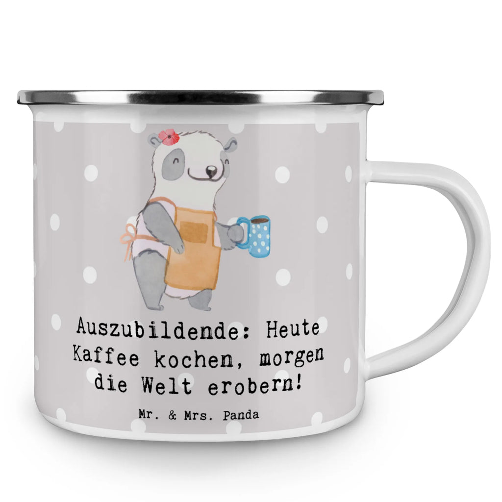 Enamel camping mug Auszubildende: Heute Kaffee kochen, morgen die Welt erobern! Metalltasse, Camping Becher Edelstahl, Emaille Trinkbecher, Emaille Campingbecher, Campingtassen, Campingtasse, Blechtasse Outdoor, Emaille Tasse, Outdoor Becher, Outdoor Tasse, Campingbecher, Metalltasse für Camping, Camping Tassen, Camping Tassen Emaille, Blechtasse, Kaffee Blechtasse, Emaille Becher Camping, Metall Tasse, Camping Tasse Emaille, Edelstahl Trinkbecher, Camping Becher, Emailletasse, Blechtassen, Camping Tasse Metall, Emaille Becher, Emaille Tasse Camping, Tasse Camping, Emaille Tassen, Tasse Emaille, Trinkbecher, Beruf, Ausbildung, Jubiläum, Abschied, Rente, Kollege, Kollegin, Geschenk, Schenken, Arbeitskollege, Mitarbeiter, Firma, Danke, Dankeschön