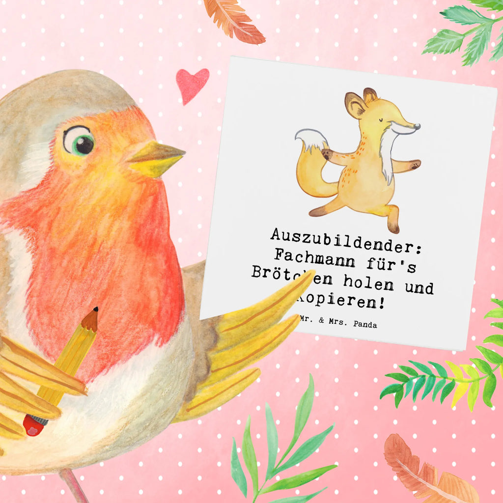 Deluxe Card Auszubildender: Fachmann für's Brötchen holen und Kopieren! Hochwertige Klappkarte, Hochwertige Grußkarte, Hochzeitskarte, Karte, Grußkarte, Glückwunschkarte, Einladungskarte, Geburtstagskarte, Klappkarte, Beruf, Ausbildung, Jubiläum, Abschied, Rente, Kollege, Kollegin, Geschenk, Schenken, Arbeitskollege, Mitarbeiter, Firma, Danke, Dankeschön