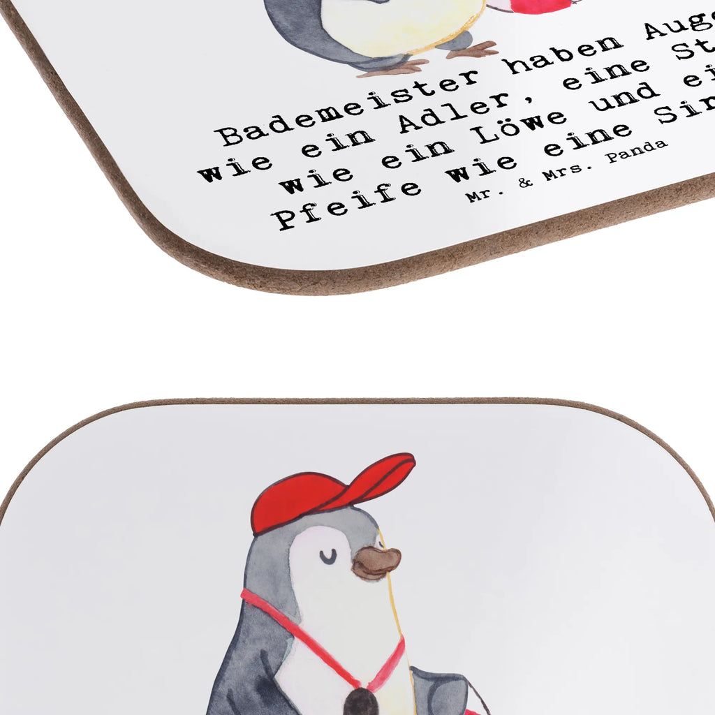 Square coaster Bademeister haben Augen wie ein Adler, eine Stimme wie ein Löwe und eine Pfeife wie eine Sirene. Holzuntersetzer, Bierdeckel, Untersetzer, Glasuntersetzer, Untersetzer Gläser, Tassen Untersetzer, Untersetzer für Gläser, Getränkeuntersetzer, Korkuntersetzer, Untersetzer Design, Untersetzer aus Holz, Untersetzer Holz, Beruf, Ausbildung, Jubiläum, Abschied, Rente, Kollege, Kollegin, Geschenk, Schenken, Arbeitskollege, Mitarbeiter, Firma, Danke, Dankeschön