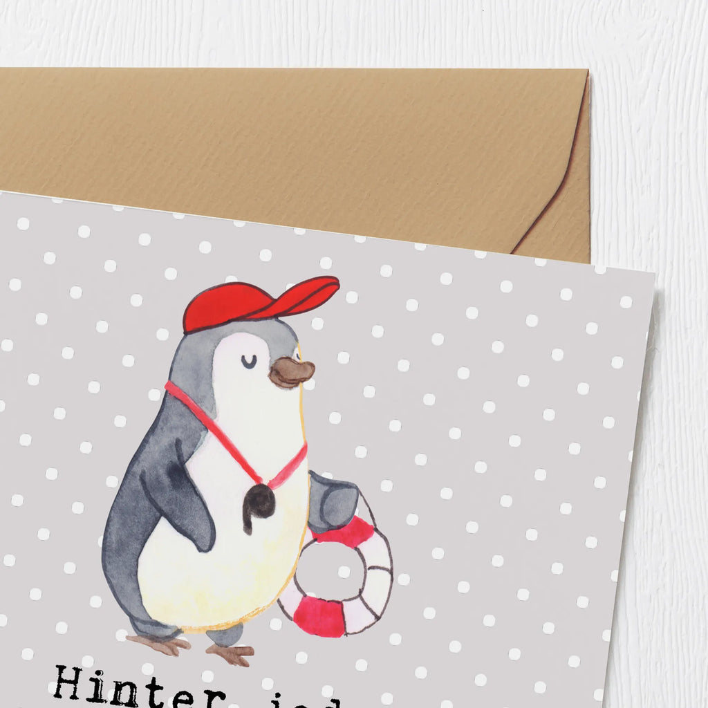 Deluxe Karte Bademeister schützend Einladungskarte, Klappkarte, Geburtstagskarte, Hochzeitskarte, Hochwertige Klappkarte, Karte, Hochwertige Grußkarte, Glückwunschkarte, Grußkarte, Beruf, Ausbildung, Jubiläum, Abschied, Rente, Kollege, Kollegin, Geschenk, Schenken, Arbeitskollege, Mitarbeiter, Firma, Danke, Dankeschön