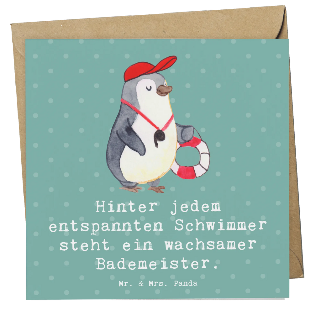 Deluxe Karte Bademeister schützend Einladungskarte, Klappkarte, Geburtstagskarte, Hochzeitskarte, Hochwertige Klappkarte, Karte, Hochwertige Grußkarte, Glückwunschkarte, Grußkarte, Beruf, Ausbildung, Jubiläum, Abschied, Rente, Kollege, Kollegin, Geschenk, Schenken, Arbeitskollege, Mitarbeiter, Firma, Danke, Dankeschön