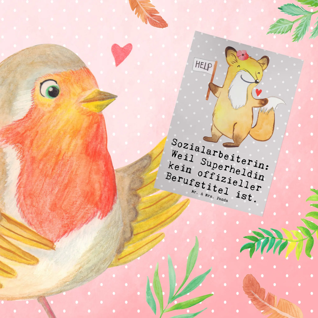 Greetings card Sozialarbeiterin: Weil Superheldin kein offizieller Berufstitel ist. Glückwunschkarte, Grußkarte, Einladungskarte, Klappkarte, Ansichtskarten, Hochzeitskarte, Geburtstagskarte, Karte, Beruf, Ausbildung, Jubiläum, Abschied, Rente, Kollege, Kollegin, Geschenk, Schenken, Arbeitskollege, Mitarbeiter, Firma, Danke, Dankeschön