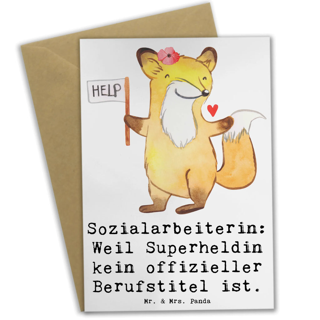 Greetings card Sozialarbeiterin: Weil Superheldin kein offizieller Berufstitel ist. Glückwunschkarte, Grußkarte, Einladungskarte, Klappkarte, Ansichtskarten, Hochzeitskarte, Geburtstagskarte, Karte, Beruf, Ausbildung, Jubiläum, Abschied, Rente, Kollege, Kollegin, Geschenk, Schenken, Arbeitskollege, Mitarbeiter, Firma, Danke, Dankeschön