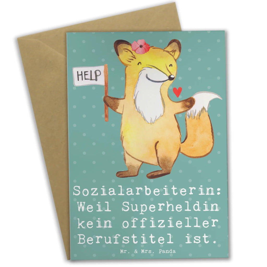 Greetings card Sozialarbeiterin: Weil Superheldin kein offizieller Berufstitel ist. Glückwunschkarte, Grußkarte, Einladungskarte, Klappkarte, Ansichtskarten, Hochzeitskarte, Geburtstagskarte, Karte, Beruf, Ausbildung, Jubiläum, Abschied, Rente, Kollege, Kollegin, Geschenk, Schenken, Arbeitskollege, Mitarbeiter, Firma, Danke, Dankeschön