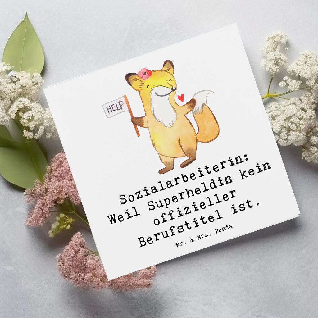 Deluxe Card Sozialarbeiterin: Weil Superheldin kein offizieller Berufstitel ist. Grußkarte, Hochzeitskarte, Karte, Einladungskarte, Glückwunschkarte, Hochwertige Klappkarte, Hochwertige Grußkarte, Geburtstagskarte, Klappkarte, Beruf, Ausbildung, Jubiläum, Abschied, Rente, Kollege, Kollegin, Geschenk, Schenken, Arbeitskollege, Mitarbeiter, Firma, Danke, Dankeschön
