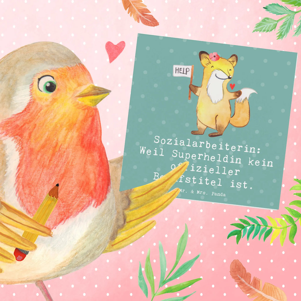 Deluxe Card Sozialarbeiterin: Weil Superheldin kein offizieller Berufstitel ist. Grußkarte, Hochzeitskarte, Karte, Einladungskarte, Glückwunschkarte, Hochwertige Klappkarte, Hochwertige Grußkarte, Geburtstagskarte, Klappkarte, Beruf, Ausbildung, Jubiläum, Abschied, Rente, Kollege, Kollegin, Geschenk, Schenken, Arbeitskollege, Mitarbeiter, Firma, Danke, Dankeschön